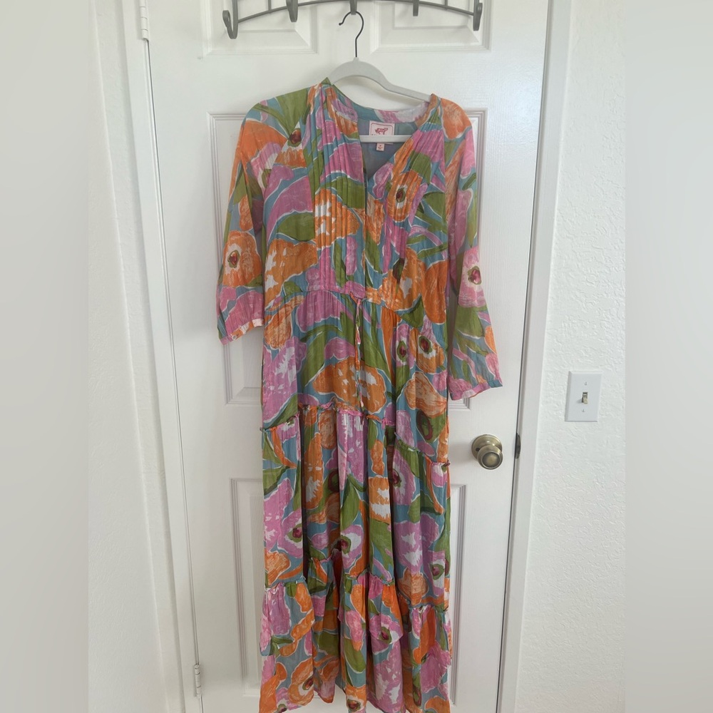 Banjanan Multicolor Pleated Dress